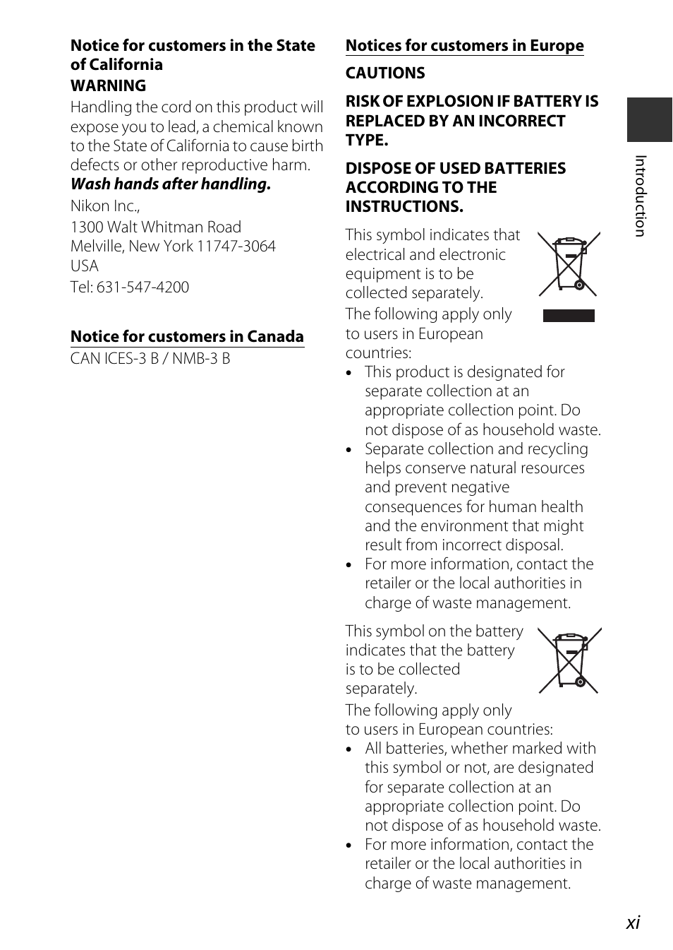 Nikon S9700 User Manual | Page 13 / 262