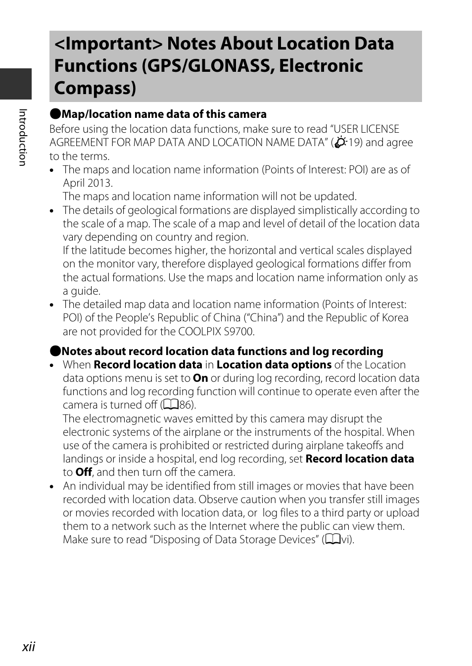 Axii), and “wi | Nikon S9700 User Manual | Page 14 / 262