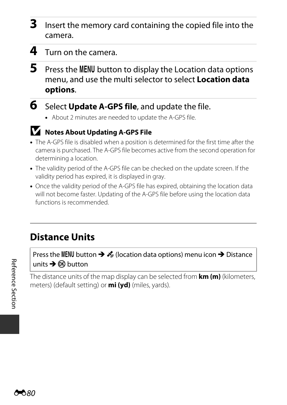 Distance units | Nikon S9700 User Manual | Page 206 / 262