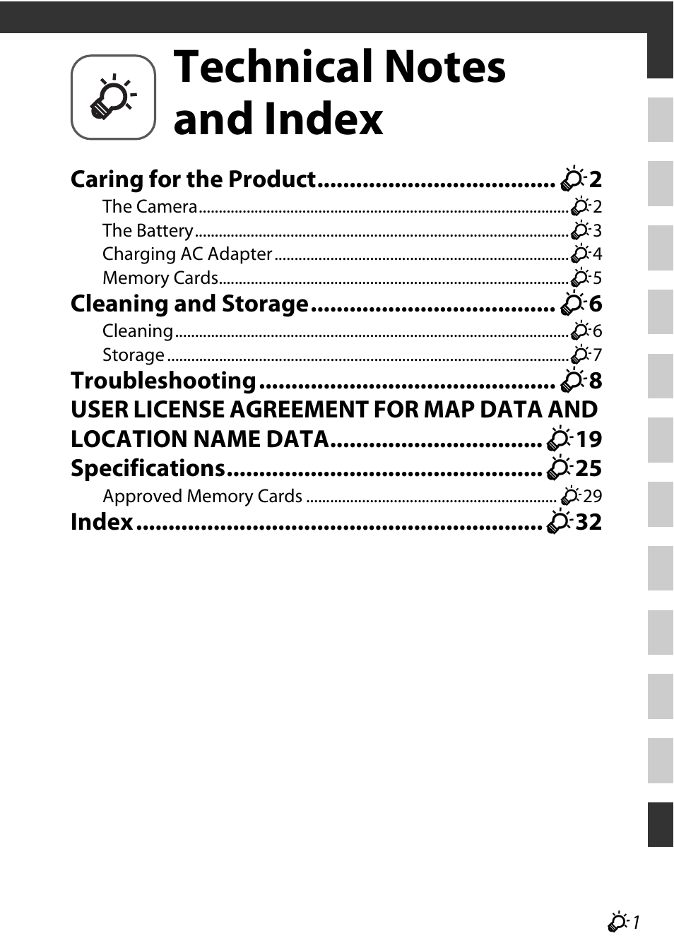 Technical notes and index | Nikon S9700 User Manual | Page 225 / 262