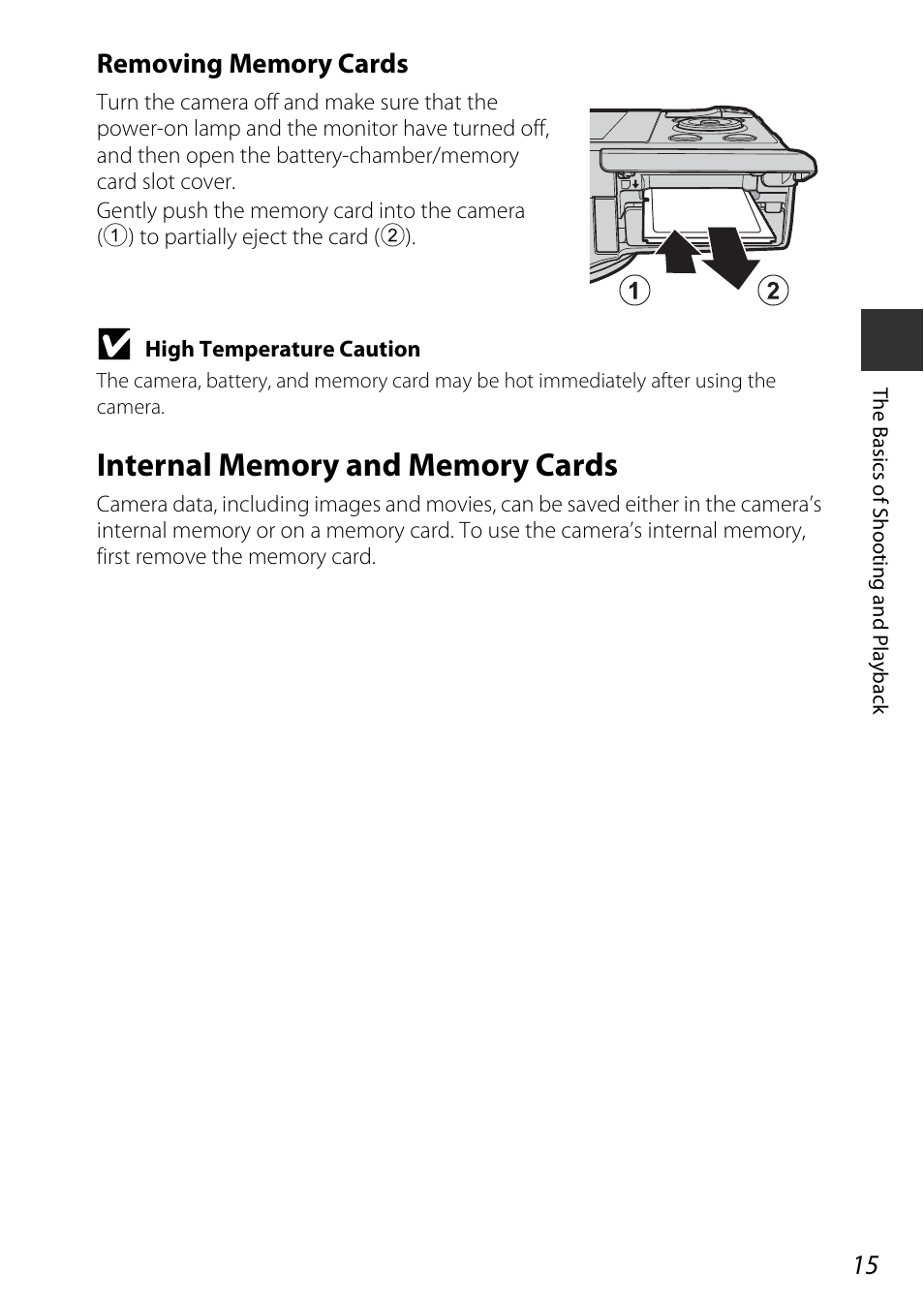 Internal memory and memory cards | Nikon S9700 User Manual | Page 39 / 262