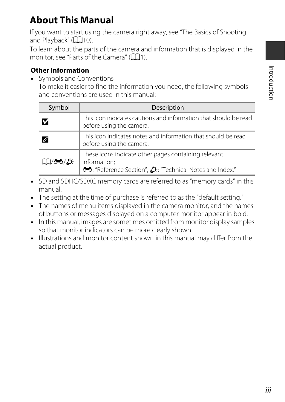 About this manual | Nikon S9700 User Manual | Page 5 / 262