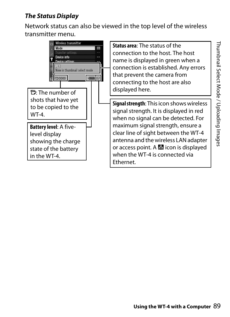 Nikon WT-4A D4 D3X D3 D800 D700 D300S D300 User Manual | Page 101 / 199