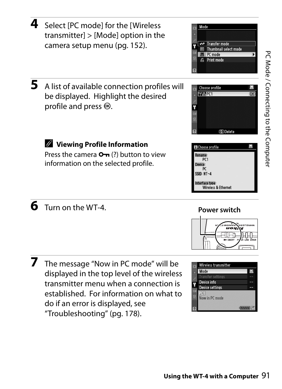 Nikon WT-4A D4 D3X D3 D800 D700 D300S D300 User Manual | Page 103 / 199