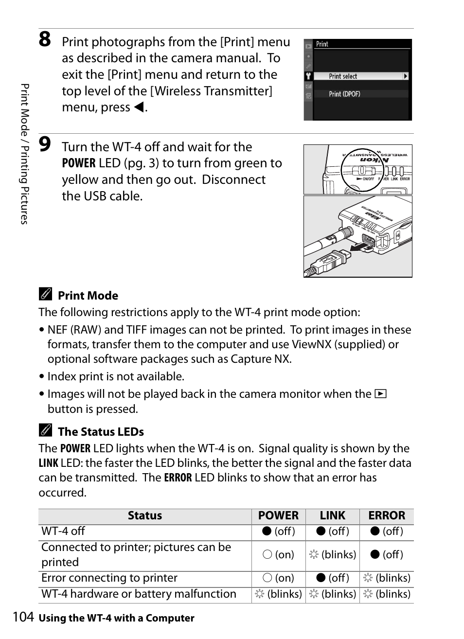 Nikon WT-4A D4 D3X D3 D800 D700 D300S D300 User Manual | Page 116 / 199