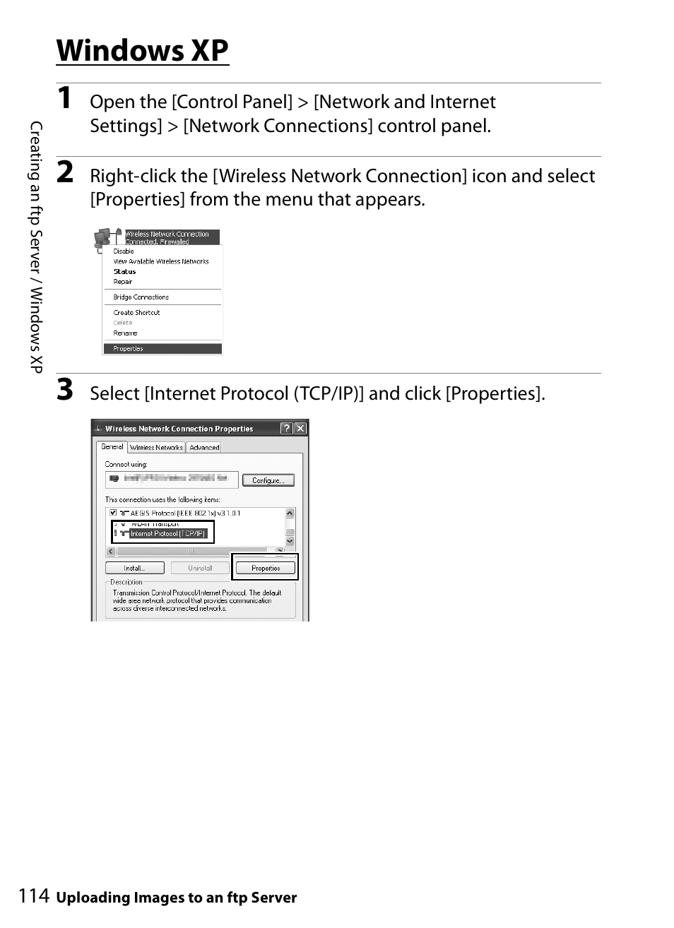 Windows xp | Nikon WT-4A D4 D3X D3 D800 D700 D300S D300 User Manual | Page 126 / 199