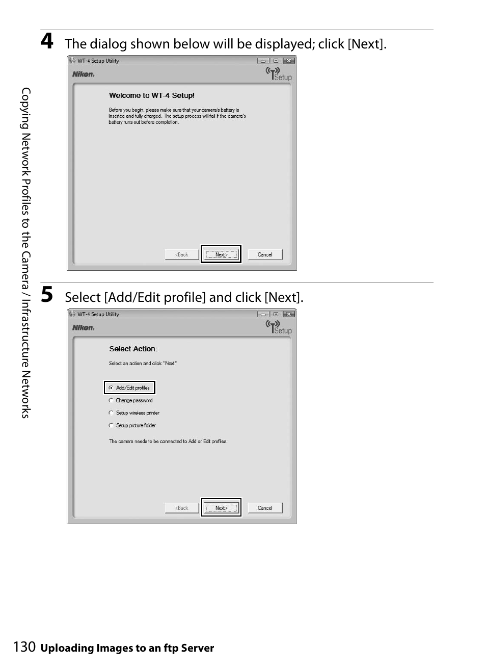 Nikon WT-4A D4 D3X D3 D800 D700 D300S D300 User Manual | Page 142 / 199