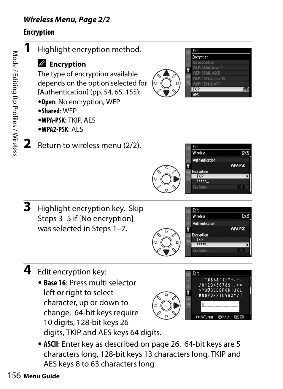 Nikon WT-4A D4 D3X D3 D800 D700 D300S D300 User Manual | Page 168 / 199