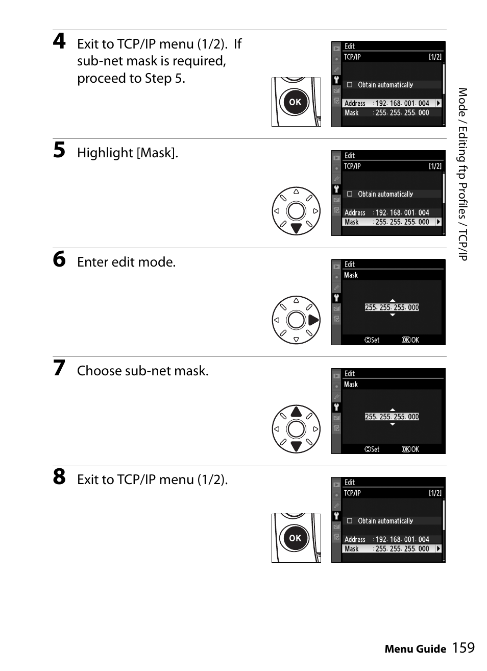 Nikon WT-4A D4 D3X D3 D800 D700 D300S D300 User Manual | Page 171 / 199