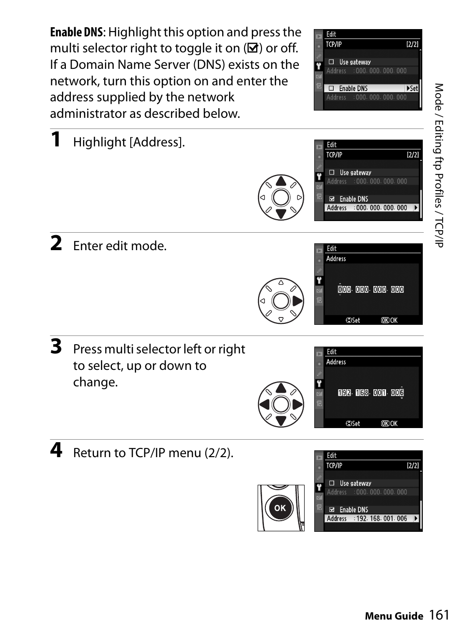 Nikon WT-4A D4 D3X D3 D800 D700 D300S D300 User Manual | Page 173 / 199