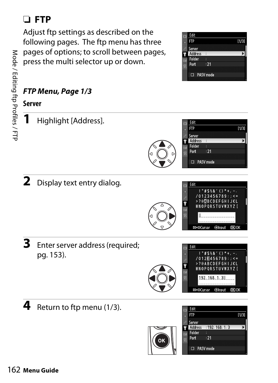 Nikon WT-4A D4 D3X D3 D800 D700 D300S D300 User Manual | Page 174 / 199