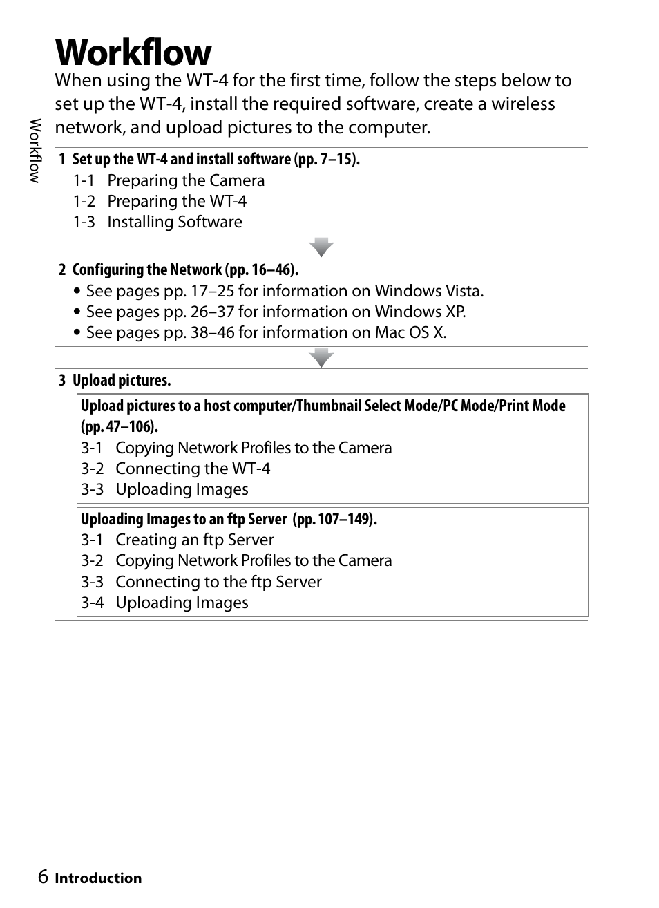 Workflow | Nikon WT-4A D4 D3X D3 D800 D700 D300S D300 User Manual | Page 18 / 199