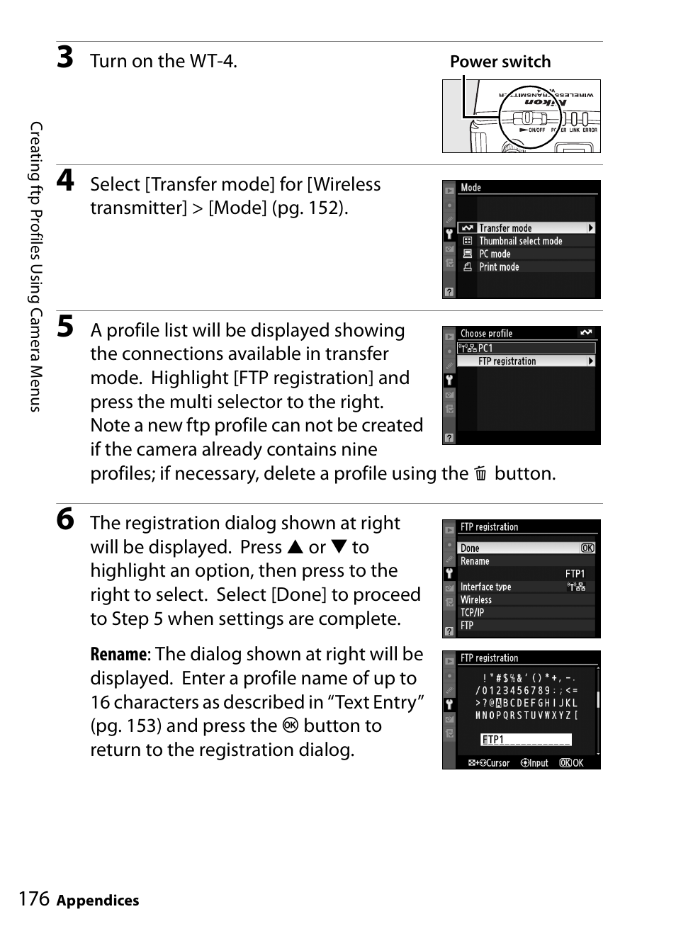 Nikon WT-4A D4 D3X D3 D800 D700 D300S D300 User Manual | Page 188 / 199