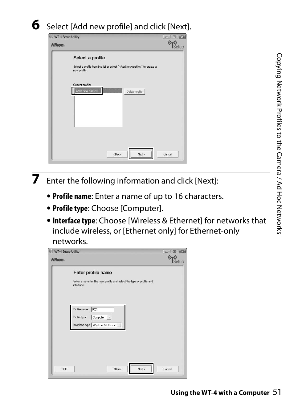 Nikon WT-4A D4 D3X D3 D800 D700 D300S D300 User Manual | Page 63 / 199