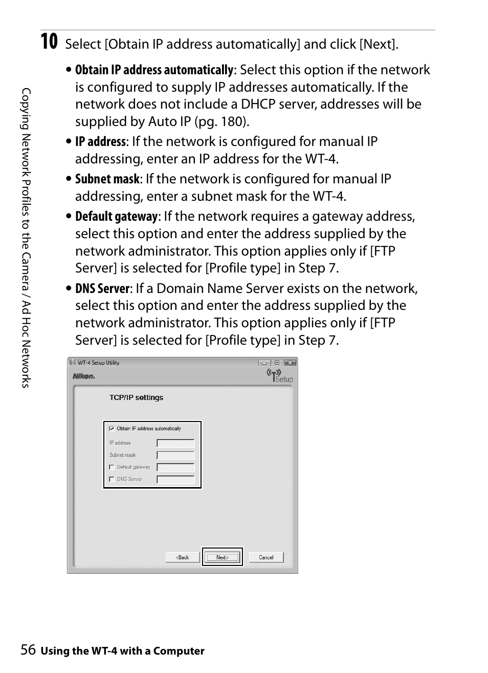 Nikon WT-4A D4 D3X D3 D800 D700 D300S D300 User Manual | Page 68 / 199