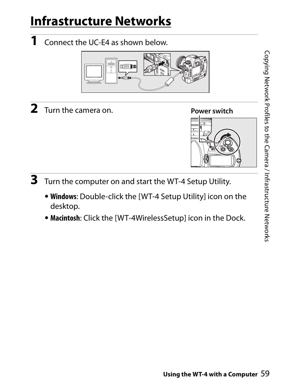 Infrastructure networks | Nikon WT-4A D4 D3X D3 D800 D700 D300S D300 User Manual | Page 71 / 199