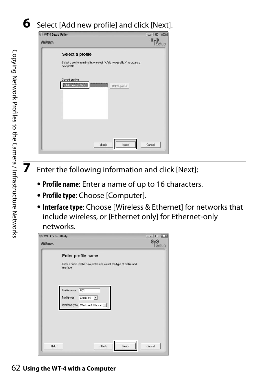 Nikon WT-4A D4 D3X D3 D800 D700 D300S D300 User Manual | Page 74 / 199