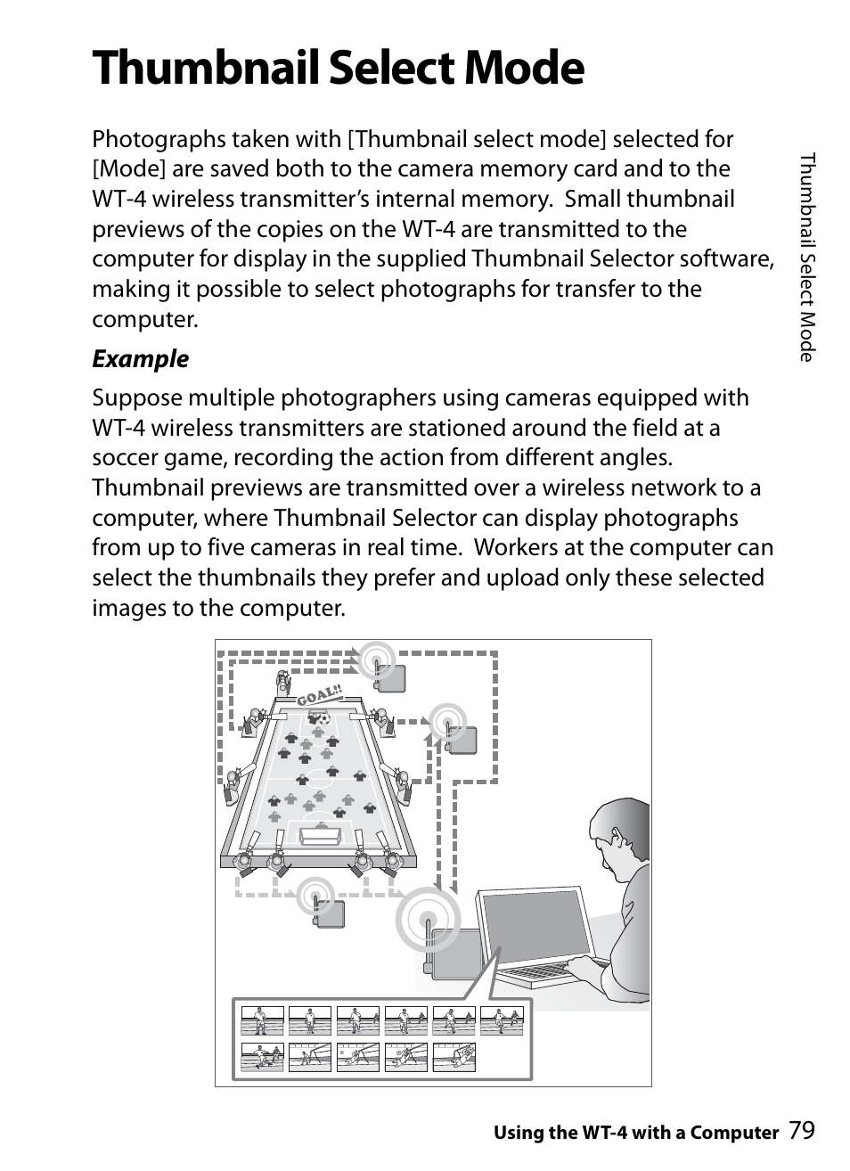 Thumbnail select mode | Nikon WT-4A D4 D3X D3 D800 D700 D300S D300 User Manual | Page 91 / 199