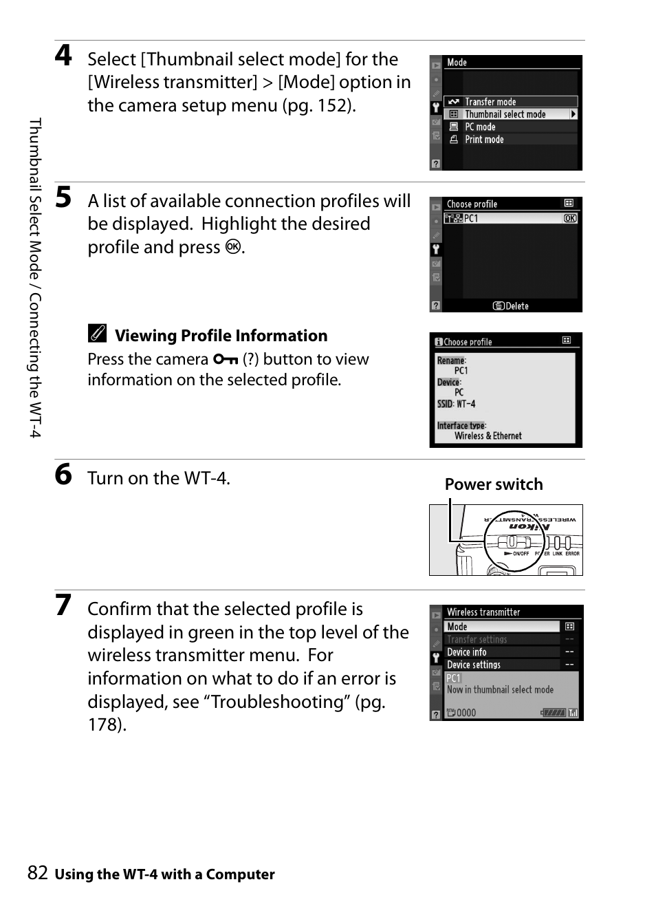 Nikon WT-4A D4 D3X D3 D800 D700 D300S D300 User Manual | Page 94 / 199
