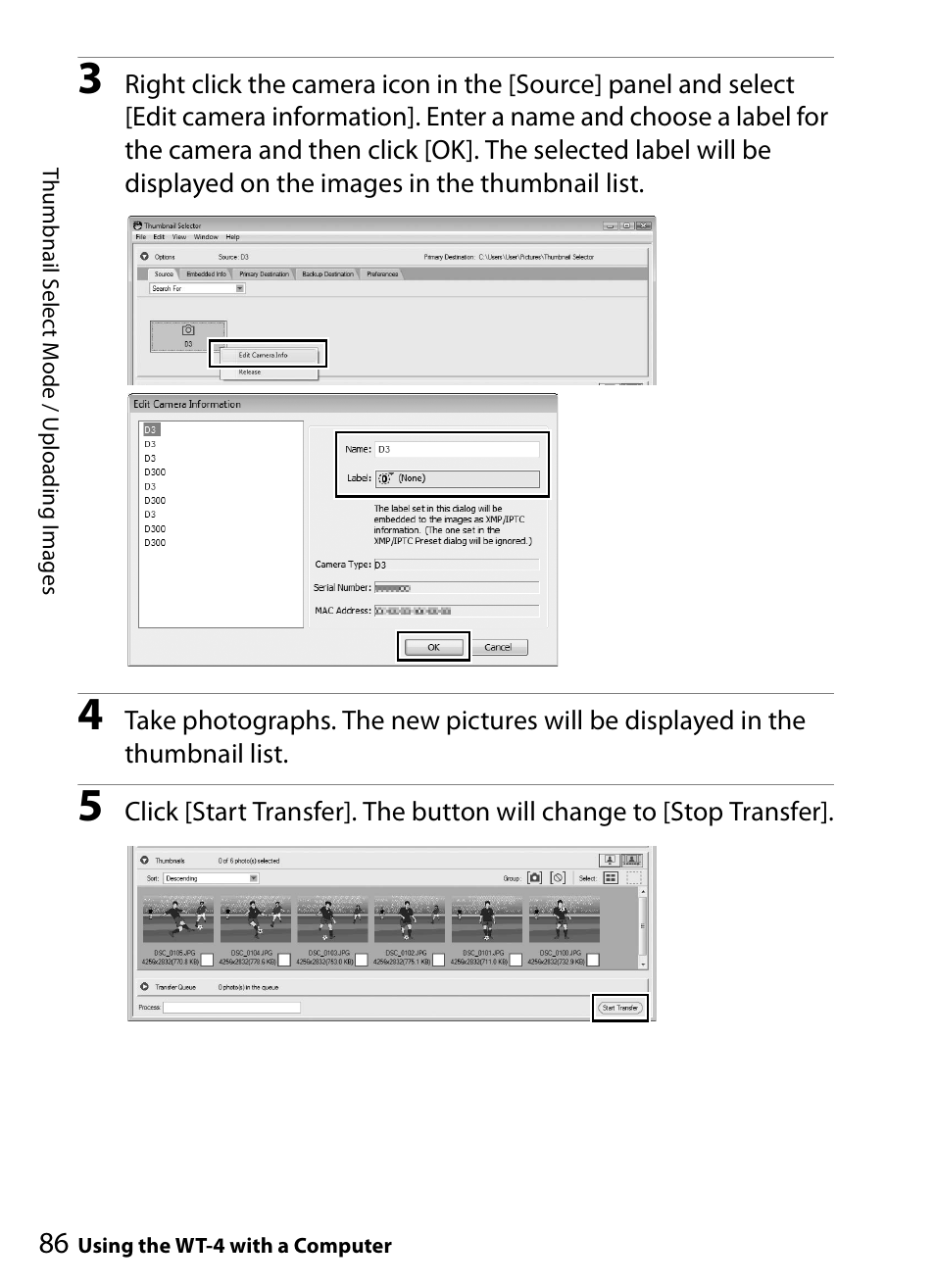 Nikon WT-4A D4 D3X D3 D800 D700 D300S D300 User Manual | Page 98 / 199