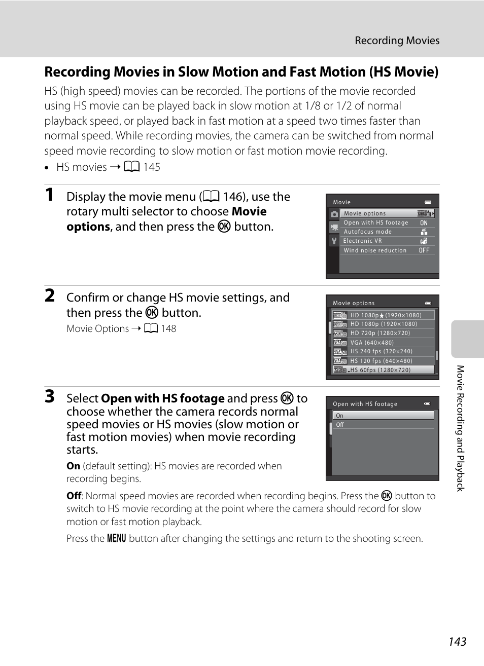 A 143), sti | Nikon S9050 User Manual | Page 155 / 232