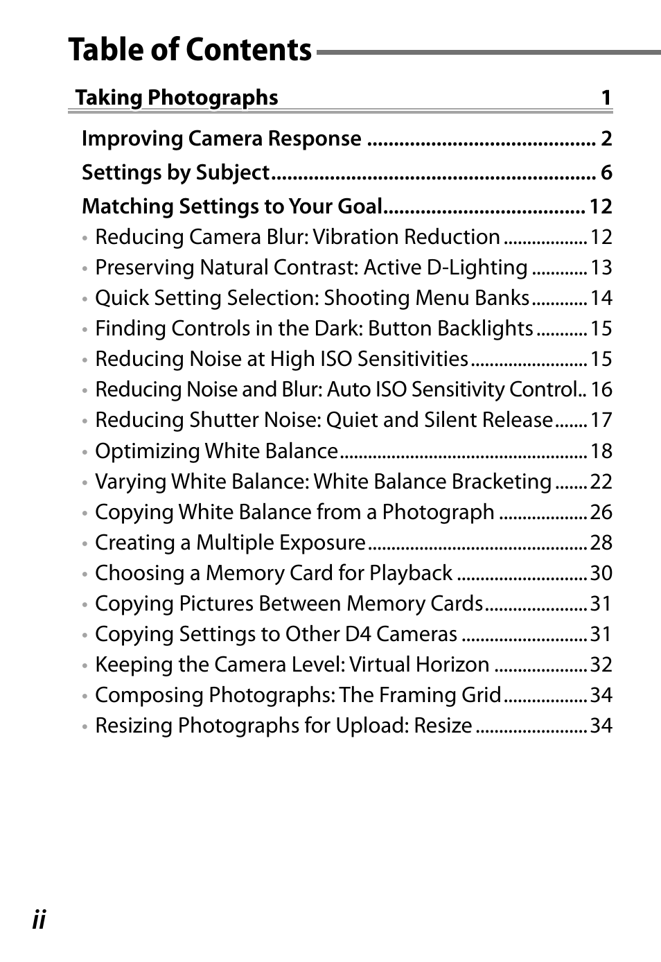 Nikon D4 User Manual | Page 2 / 76