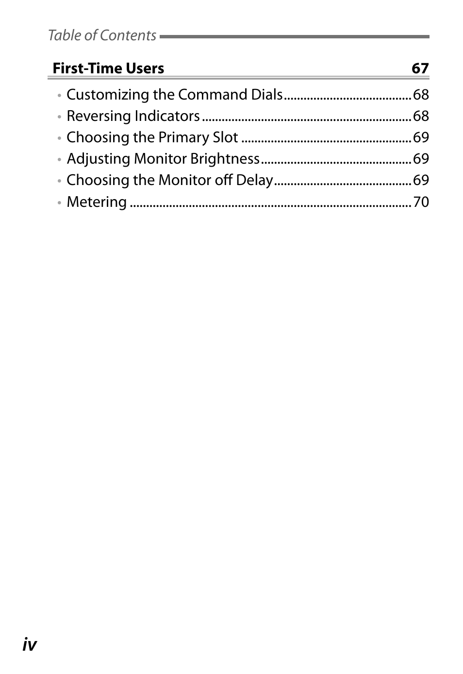 Nikon D4 User Manual | Page 4 / 76