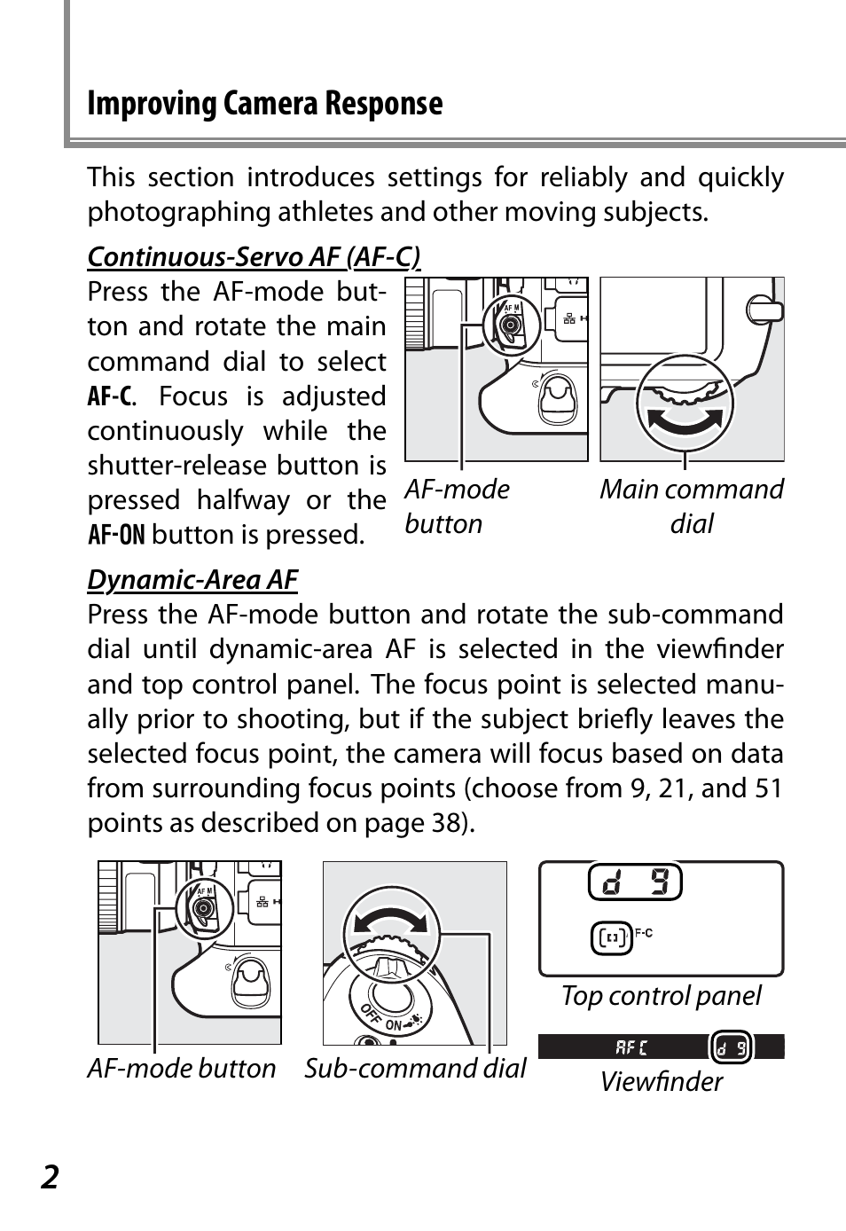 2improving camera response | Nikon D4 User Manual | Page 6 / 76