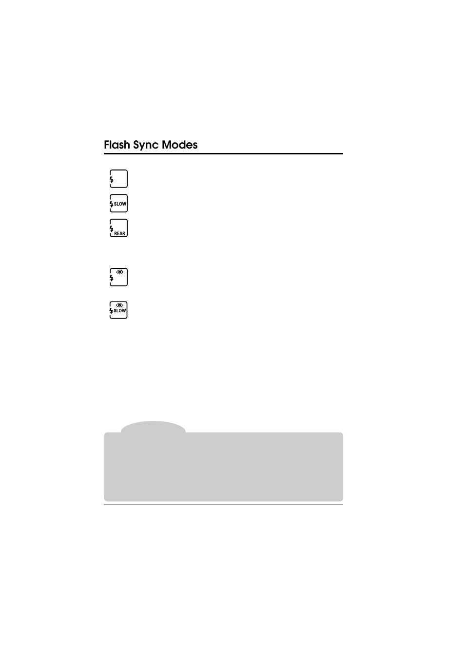 Flash sync modes | Nikon D1 User Manual | Page 109 / 144