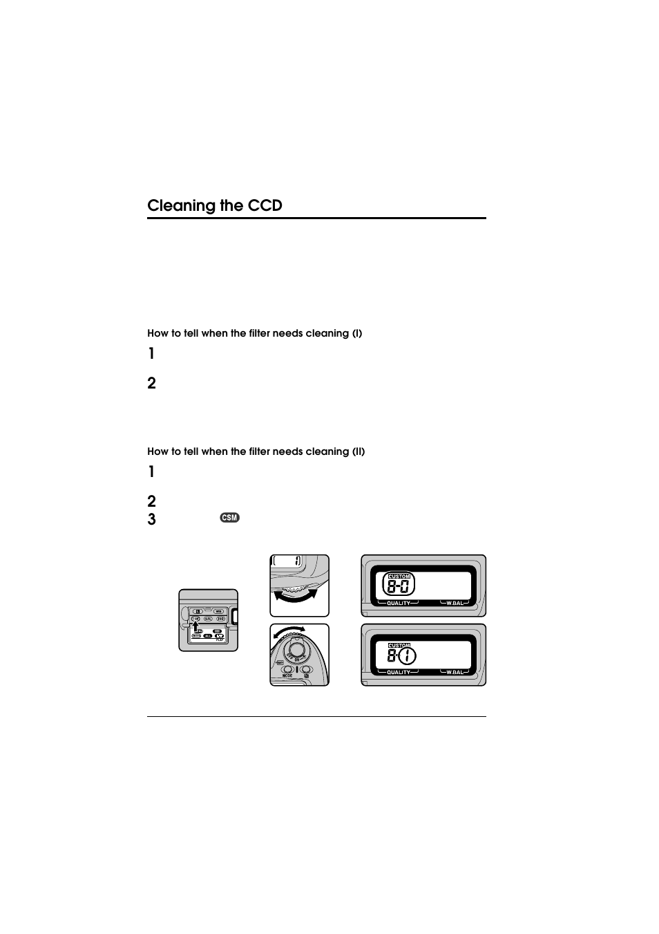 Cleaning the ccd | Nikon D1 User Manual | Page 125 / 144