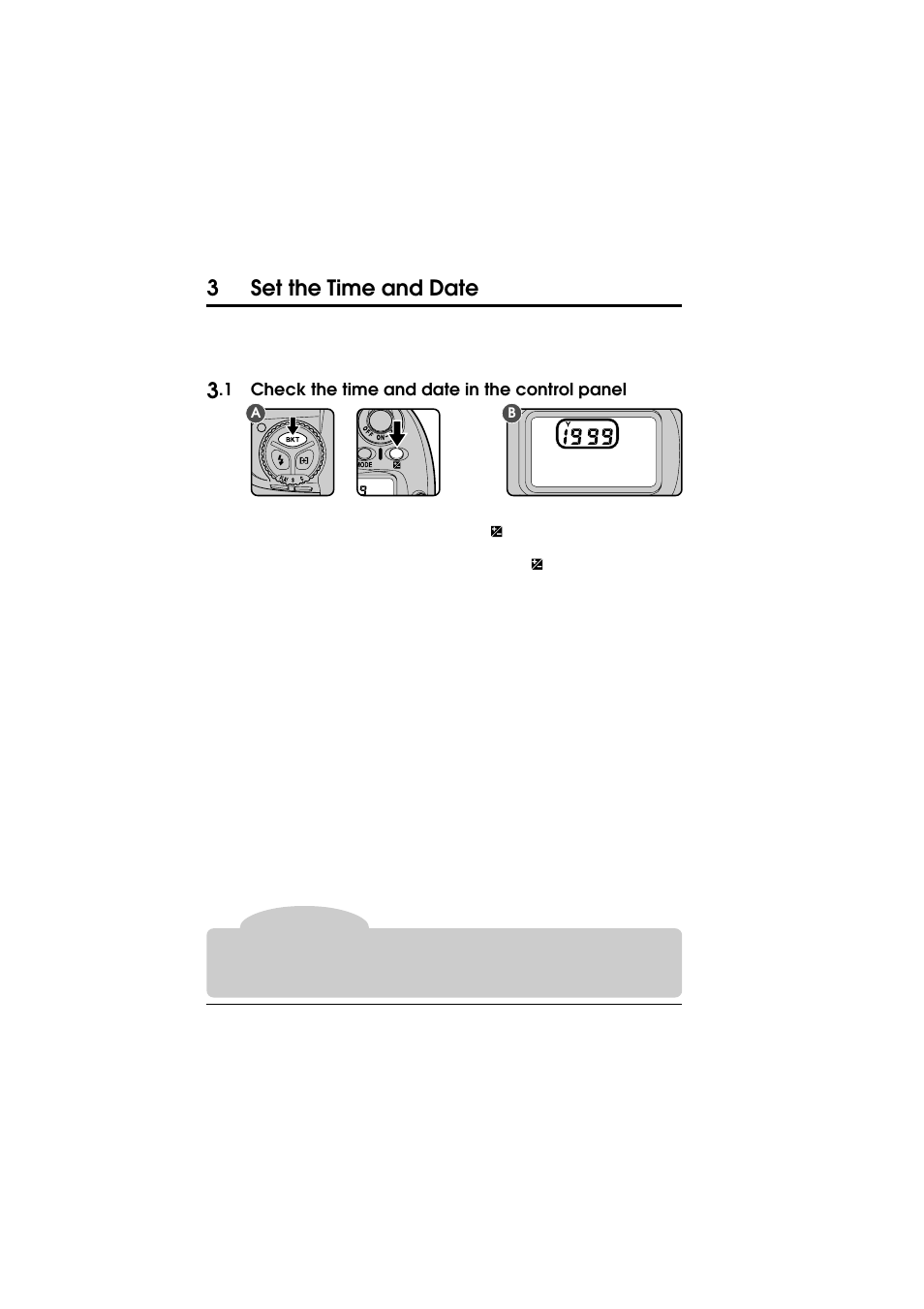 3set the time and date | Nikon D1 User Manual | Page 21 / 144