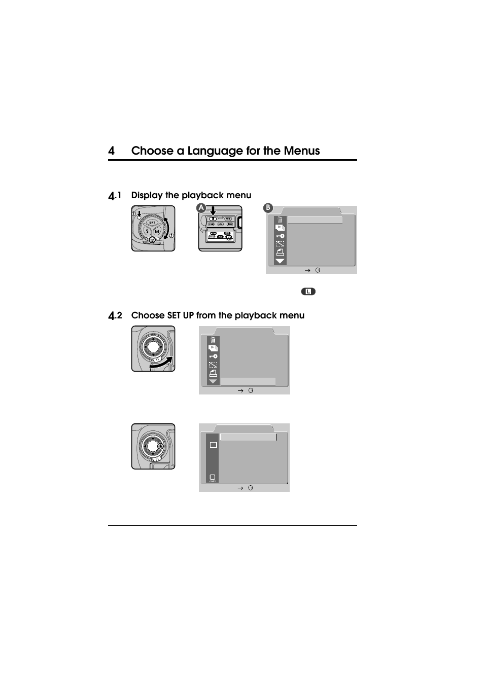 4choose a language for the menus | Nikon D1 User Manual | Page 23 / 144