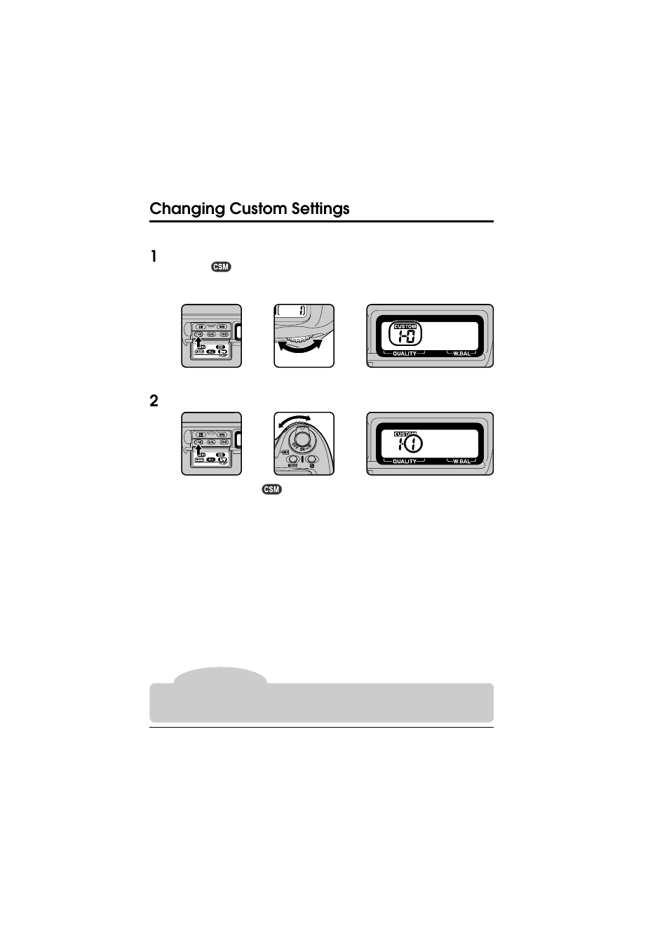 Changing custom settings | Nikon D1 User Manual | Page 79 / 144