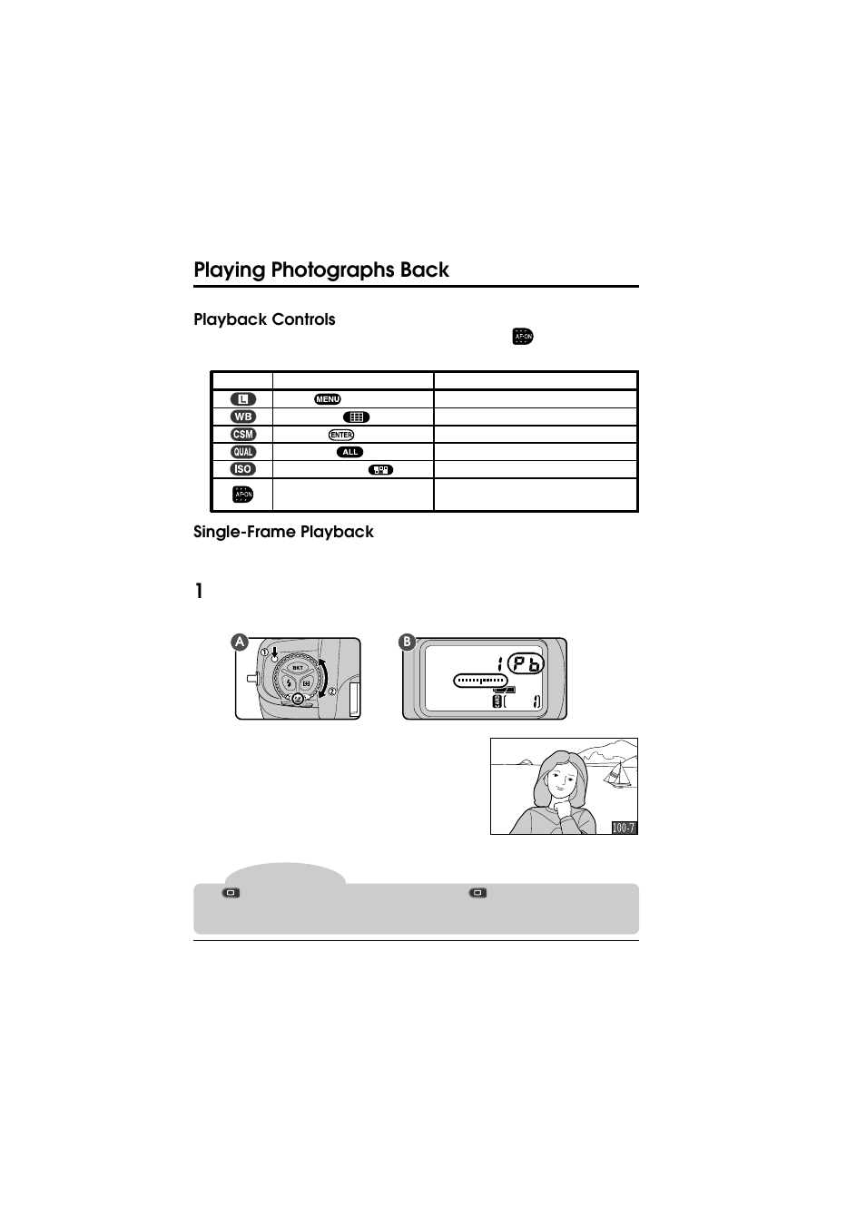 Playing photographs back | Nikon D1 User Manual | Page 91 / 144