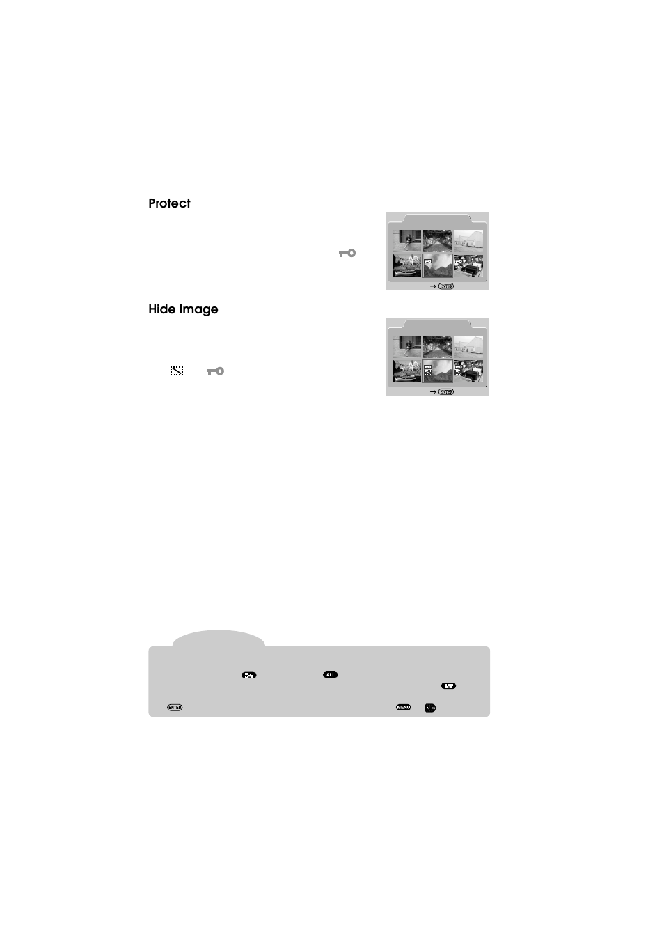 Protect, Hide image | Nikon D1 User Manual | Page 99 / 144