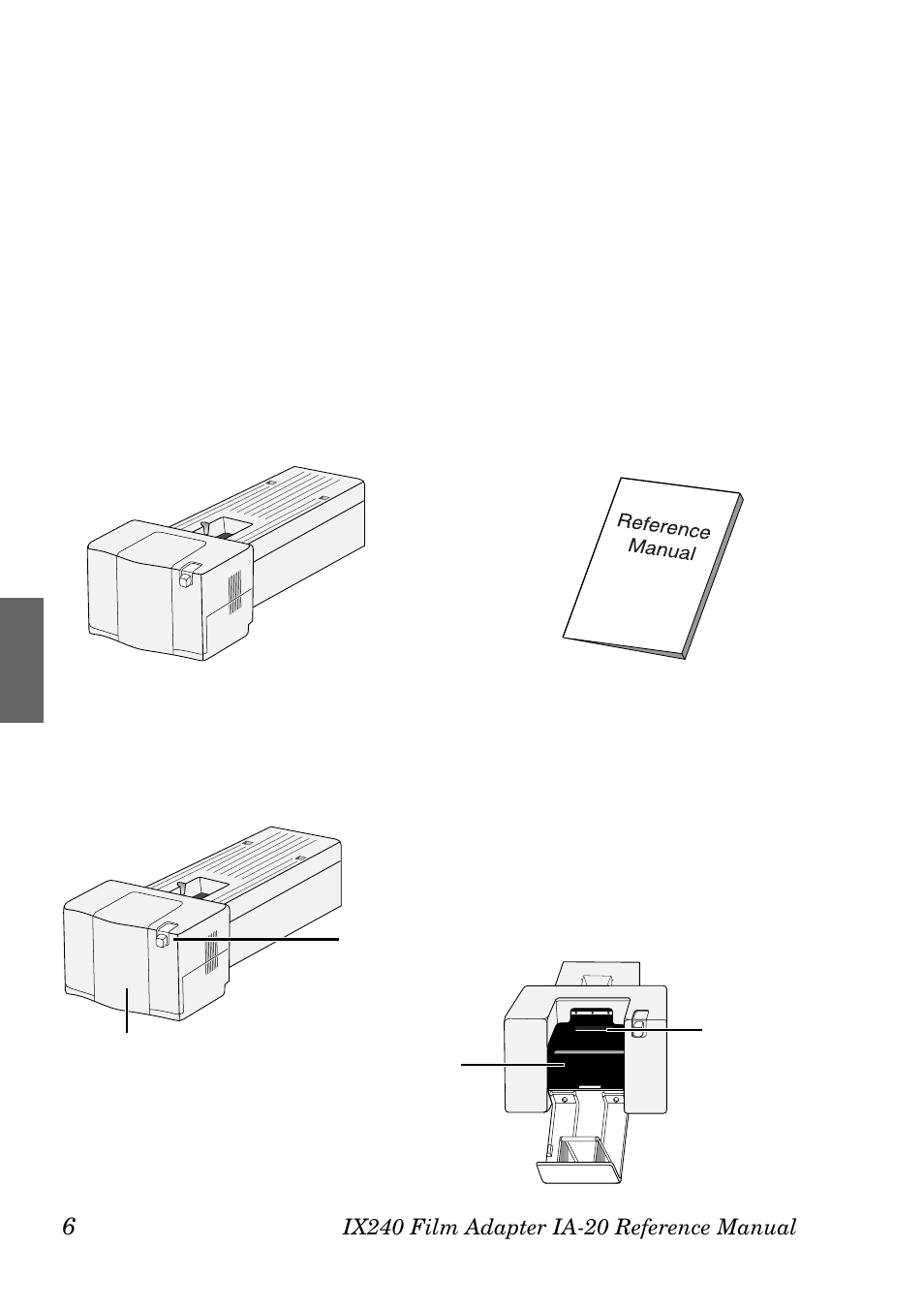 Parts and accessories, 1 package contents, 2 parts of the ia-20 | Nikon IA-20 APS Film Adapter User Manual | Page 6 / 12