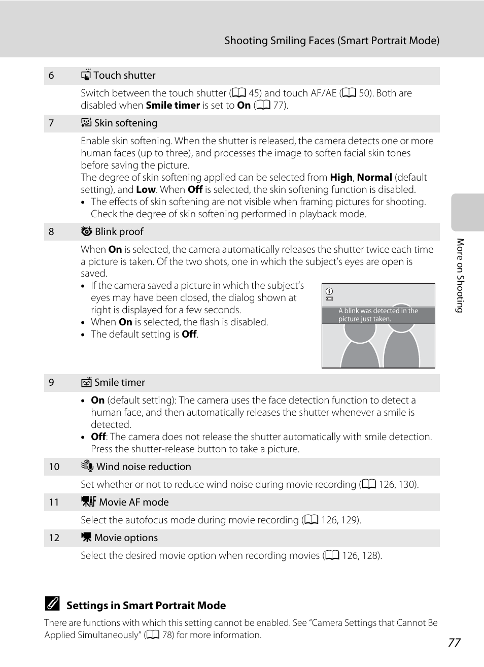 A 77) | Nikon S4100 User Manual | Page 89 / 208