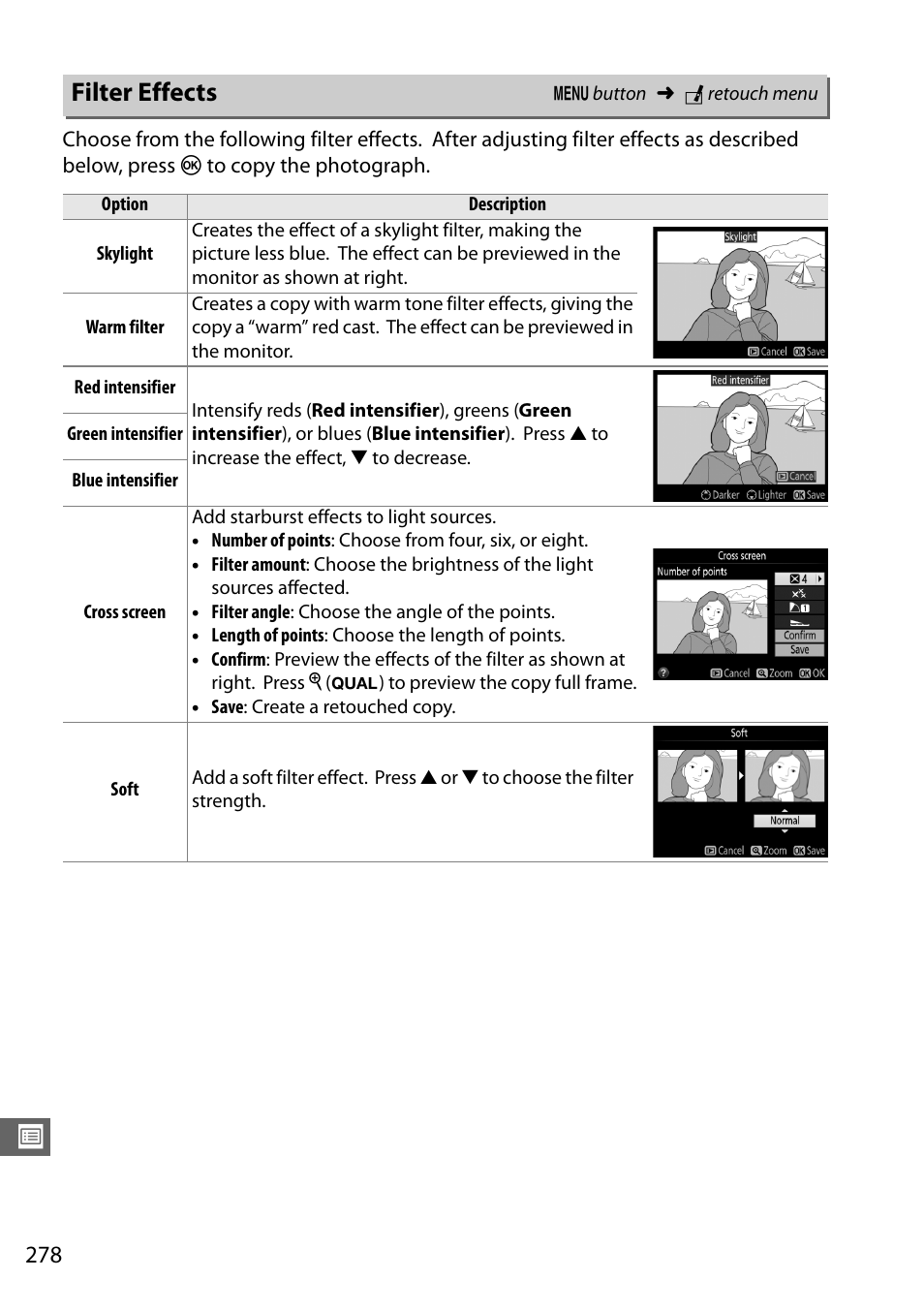 Filter effects | Nikon D7100 User Manual | Page 306 / 384