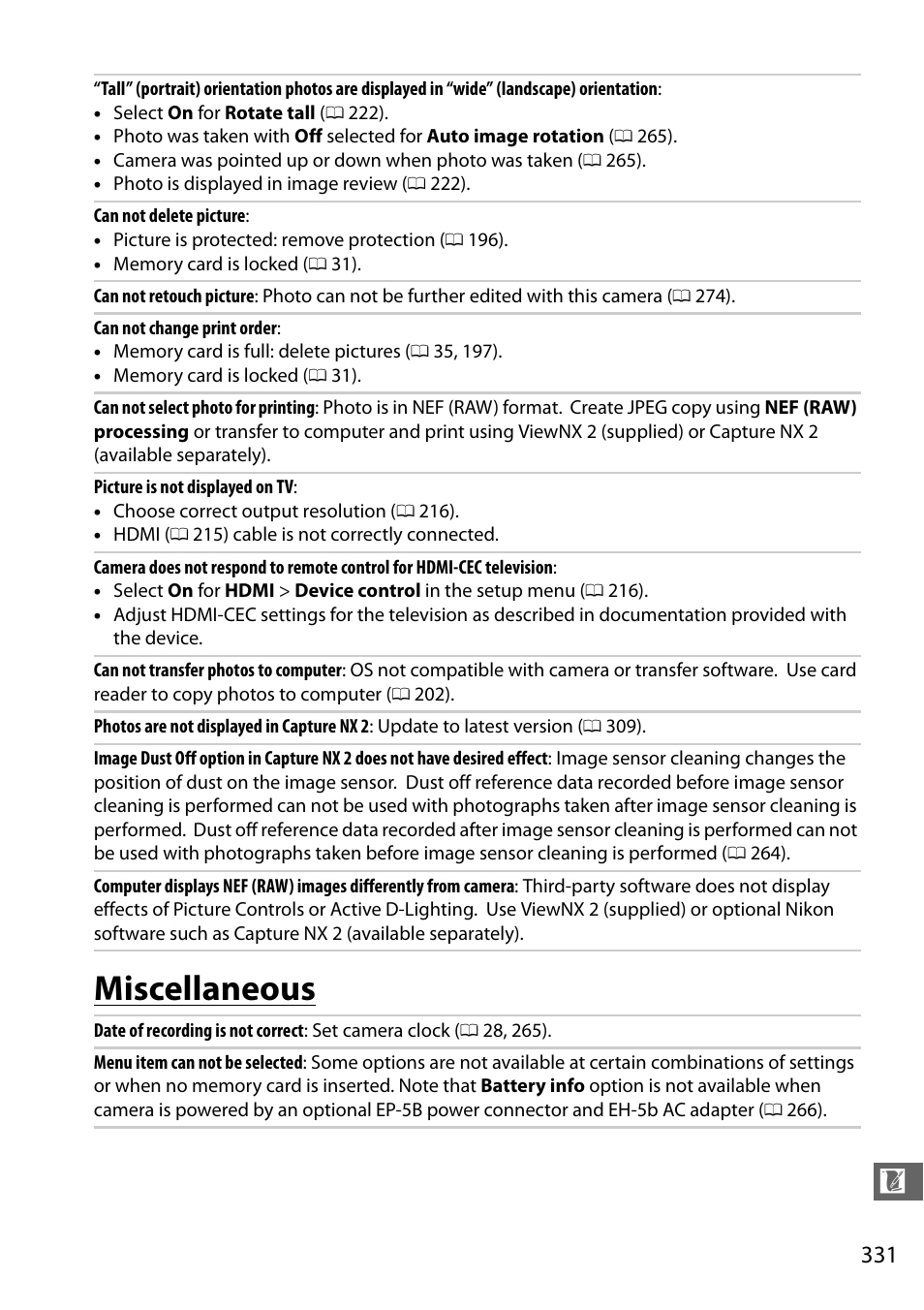 Miscellaneous | Nikon D7100 User Manual | Page 359 / 384