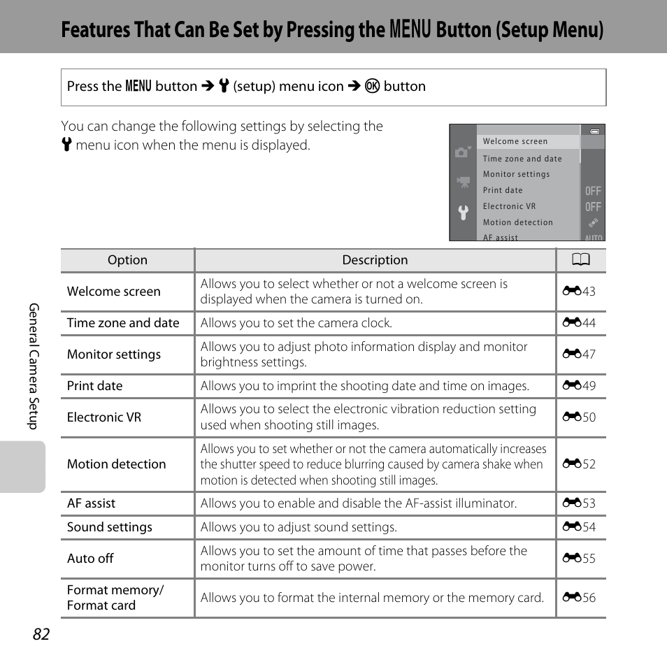 A 82), A 82, A 82) may | A 82) i, A 82) in | Nikon L28 User Manual | Page 102 / 200
