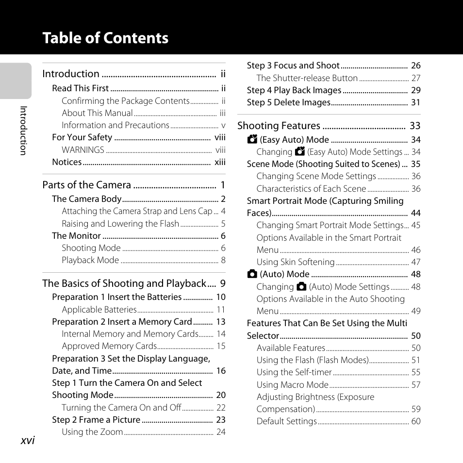 Nikon L810 User Manual | Page 18 / 216