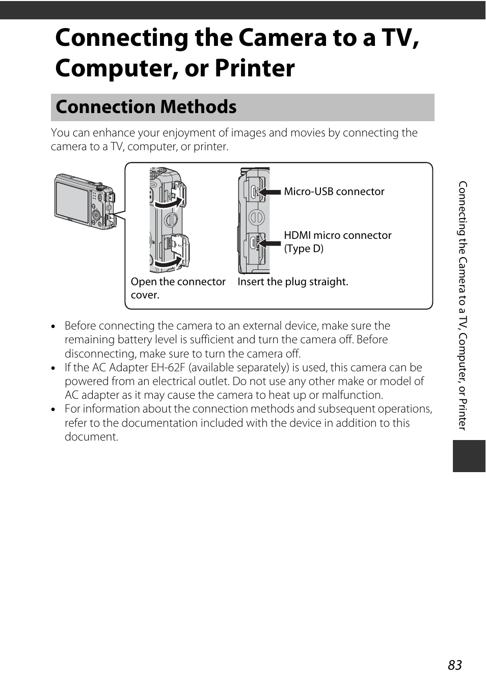 Connection methods | Nikon S9600 User Manual | Page 105 / 226