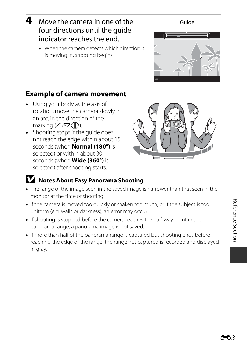 Example of camera movement | Nikon S9600 User Manual | Page 113 / 226