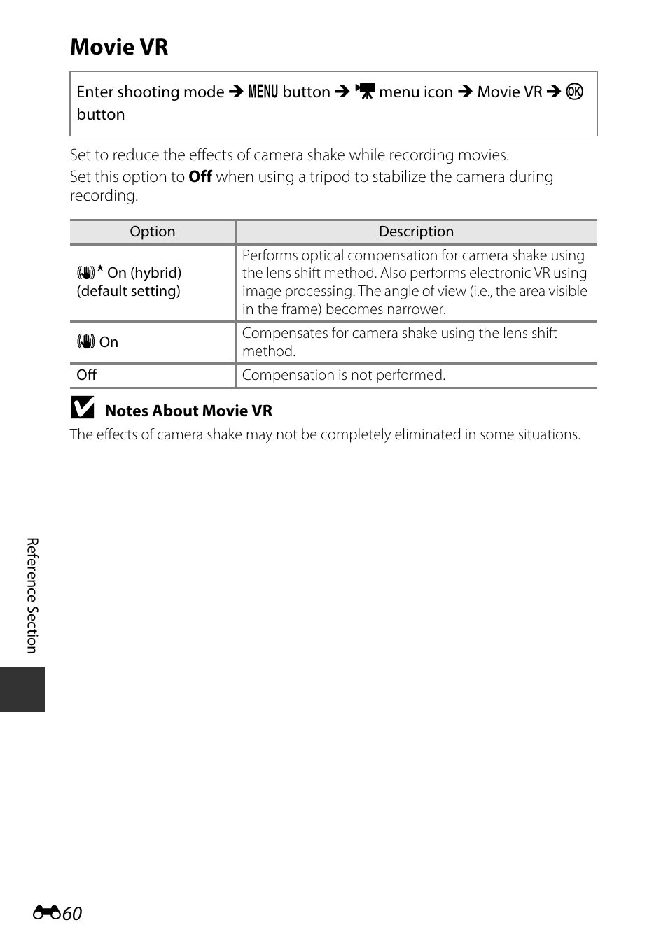 Movie vr | Nikon S9600 User Manual | Page 170 / 226