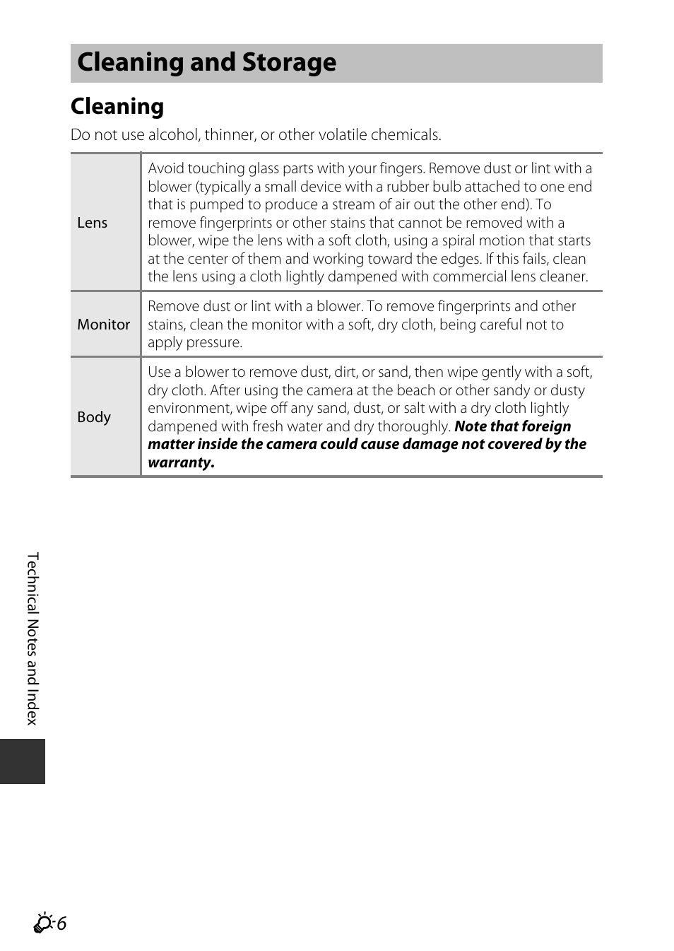 Cleaning and storage, Cleaning | Nikon S9600 User Manual | Page 202 / 226