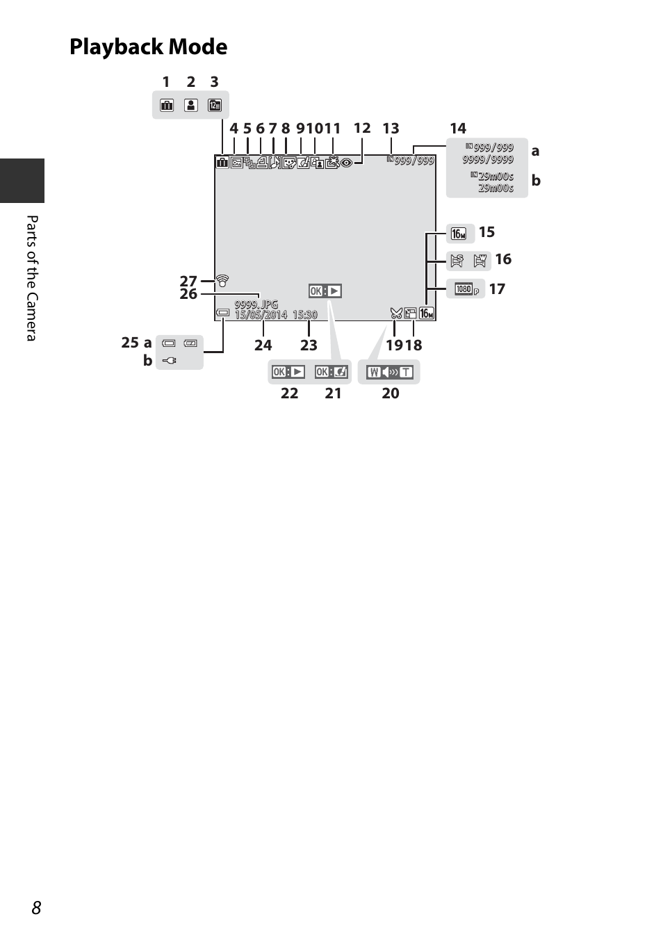 Playback mode | Nikon S9600 User Manual | Page 30 / 226