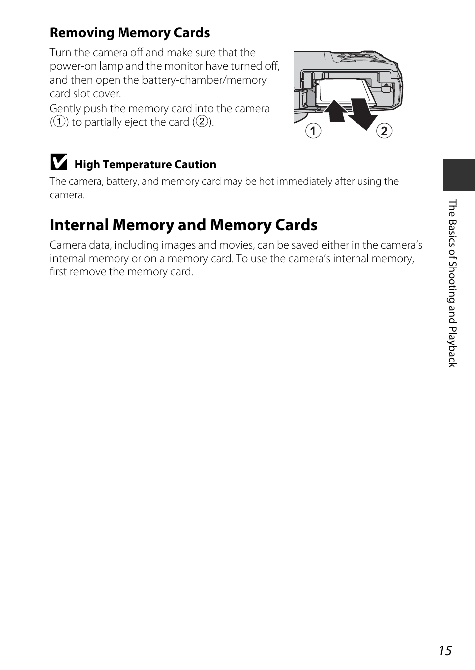 Internal memory and memory cards | Nikon S9600 User Manual | Page 37 / 226