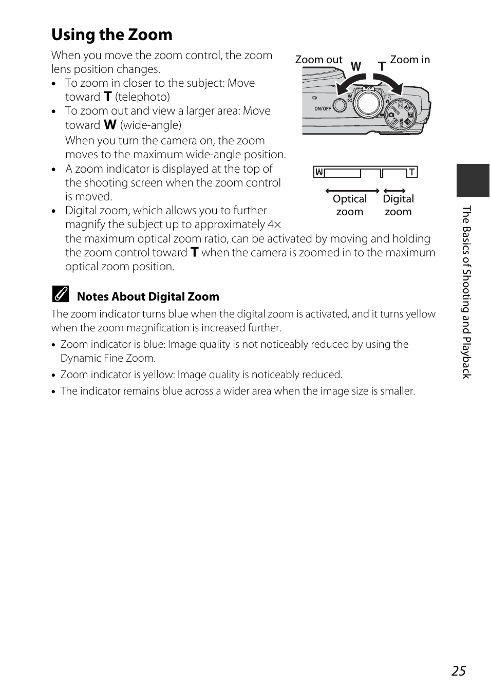 Using the zoom | Nikon S9600 User Manual | Page 47 / 226