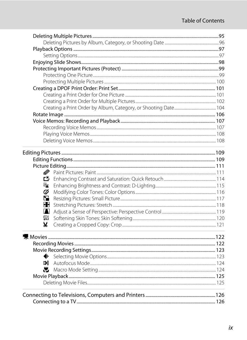 Nikon S70 User Manual | Page 11 / 192