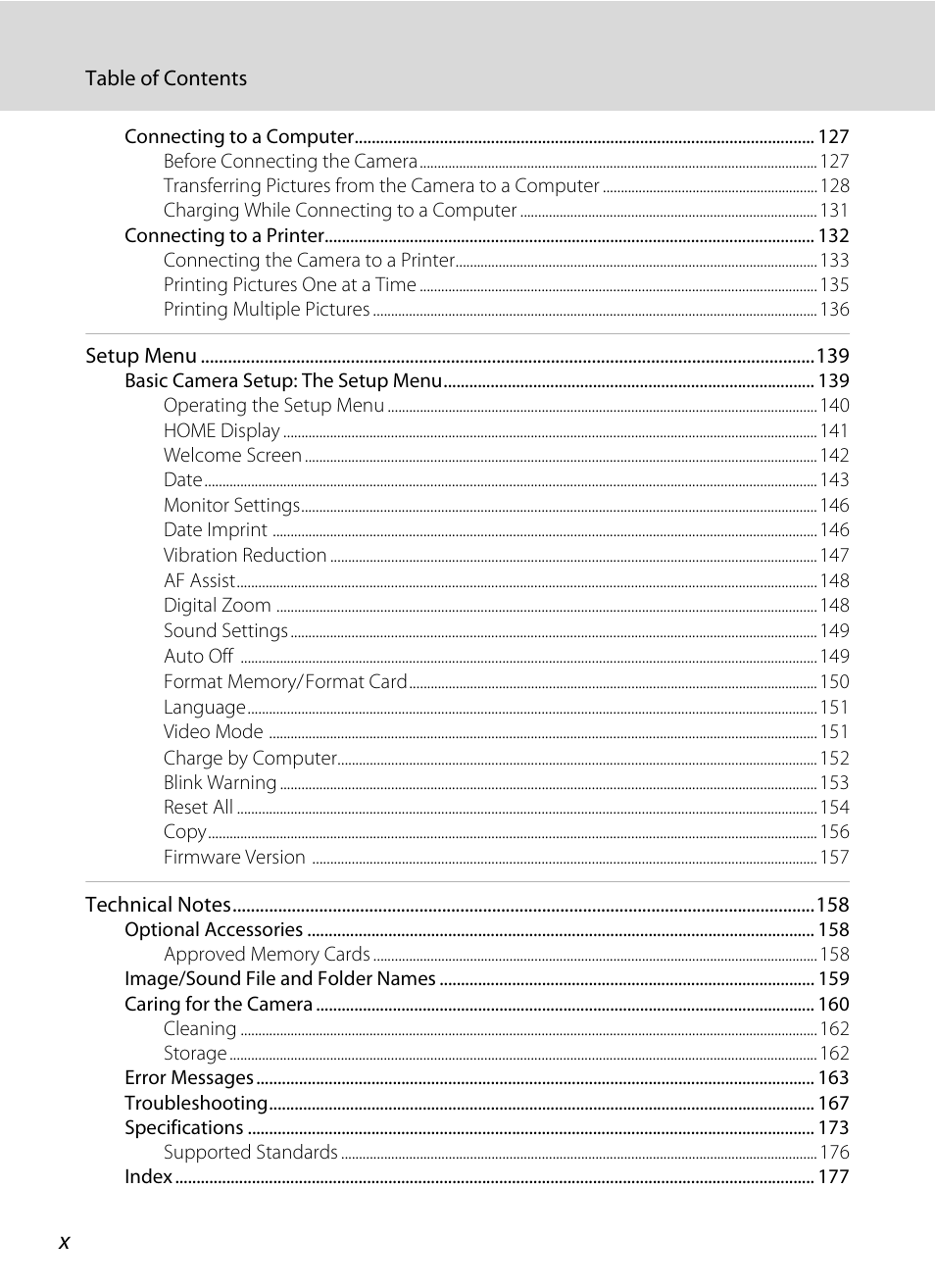 Nikon S70 User Manual | Page 12 / 192